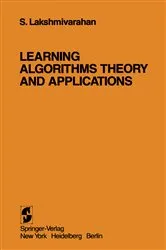 Book cover of Learning Algorithms Theory and Applications by S. Lakshmivarahan