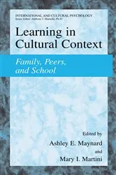 Book cover of Learning in Cultural Context by Ashley E. Maynard