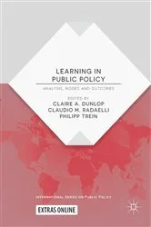 Book cover of Learning in Public Policy by Claire A. Dunlop