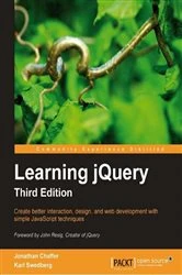 Book cover of Learning jQuery, Third Edition by Jonathan Chaffer