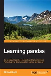Book cover of Learning pandas by Michael Heydt