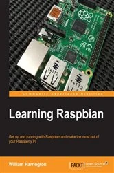 Book cover of Learning Raspbian by William Harrington
