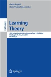 Book cover of Learning Theory by Hans Ulrich Simon