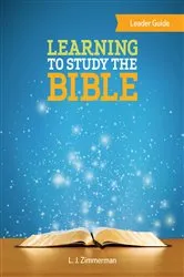 Book cover of Learning to Study the Bible Leader Guide by Unknown