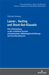 Book cover of Leaver-, Vesting- und Shoot-Out-Klauseln by Michael Stöber