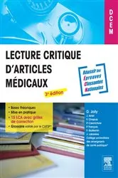 Book cover of Lecture critique d'articles médicaux (3rd ed.) by Damien Jolly