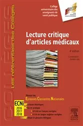 Book cover of Lecture critique d'articles médicaux (4th ed.) by Collège Universitaire des Enseignants de Santé Publique (CUE