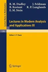 Book cover of Lectures in Modern Analysis and Applications III by R. M. Dudley