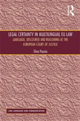 Book cover of Legal Certainty in Multilingual EU Law by Unknown