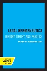 Book cover of Legal Hermeneutics by Gregory Leyh