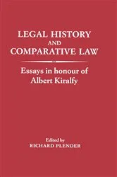 Book cover of Legal History and Comparative Law by Richard Plender