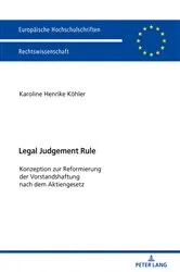 Book cover of Legal Judgement Rule by Karoline Henrike Köhler