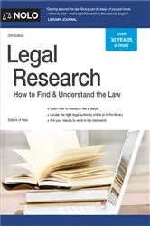 Book cover of Legal Research (20th ed.) by Nolo Editors of