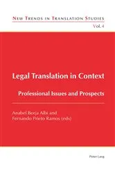 Book cover of Legal Translation in Context by Jorge Díaz Cintas