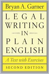 Book cover of Legal Writing in Plain English by Bryan A. Garner