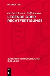 Book cover of Legende oder Rechtfertigung? by Gerhard Lozek