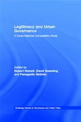 Book cover of Legitimacy and Urban Governance by Hubert Heinelt