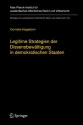 Book cover of Legitime Strategien der Dissensbewältigung in demokratischen Staaten by Cornelia Hagedorn