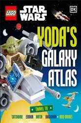 Book cover of LEGO Star Wars Yoda's Galaxy Atlas by Simon Hugo