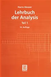 Book cover of Lehrbuch Analysis (14th ed.) by Unknown