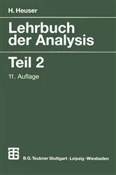 Book cover of Lehrbuch der Analysis (11th ed.) by Harro Heuser