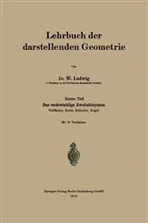 Book cover of Lehrbuch der darstellenden Geometrie by Unknown