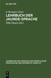 Book cover of Lehrbuch der Jaunde-Sprache by Unknown