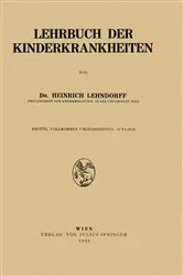 Book cover of Lehrbuch der Kinderkrankheiten (3rd ed.) by Heinrich Lehndorff