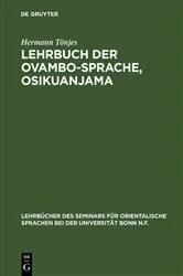 Book cover of Lehrbuch der Ovambo-Sprache, Osikuanjama by Hermann Tönjes