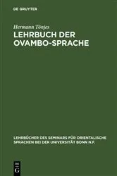 Book cover of Lehrbuch der Ovambo-Sprache by Hermann Tönjes