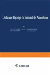 Book cover of Lehrbuch der Physiologie für Studierende der Zahnheilkunde by Enst Fischer