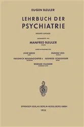 Book cover of Lehrbuch der Psychiatrie (9th ed.) by Eugen Bleuler