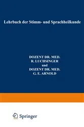 Book cover of Lehrbuch der Stimm- und Sprachheilkunde by Richard Luchsinger