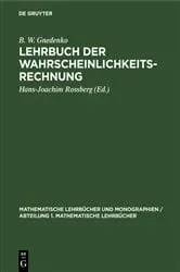 Book cover of Lehrbuch der Wahrscheinlichkeitsrechnung (3rd ed.) by B. W. Gnedenko