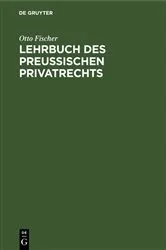 Book cover of Lehrbuch des preußischen Privatrechts by Unknown