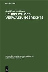 Book cover of Lehrbuch des Verwaltungsrechts (3rd ed.) by Unknown