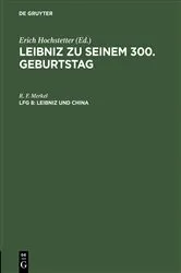 Book cover of Leibniz und China by R. F. Merkel