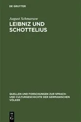 Book cover of Leibniz und Schottelius by August Schmarsow