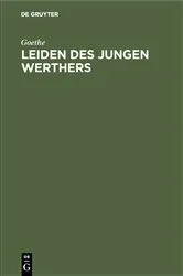 Book cover of Leiden des jungen Werthers by Unknown