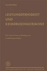 Book cover of Leistungsfähigkeit und Keimdrüsenhormone by H. Dünker