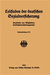 Book cover of Leitfaden der deutschen Sozialversicherung by Mitgliedern des Reichsversicherungsamts