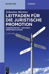 Book cover of Leitfaden für die juristische Promotion (2nd ed.) by Unknown