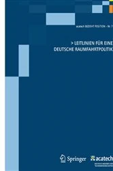 Book cover of Leitlinien für eine deutsche Raumfahrtpolitik by acatech - Deutsche Akademie der Technikwissenschaften