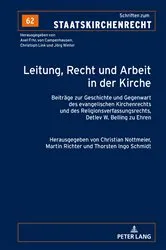 Book cover of Leitung, Recht und Arbeit in der Kirche by Christian Nottmeier