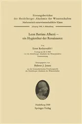 Book cover of Leon Battista Alberti — ein Hygieniker der Renaissance by Ernst Rodenwaldt