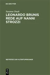 Book cover of Leonardo Brunis Rede auf Nanni Strozzi by Susanne Daub