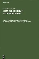 Book cover of Leonis Papae I. epistularum collectiones by Eduard Schwartz