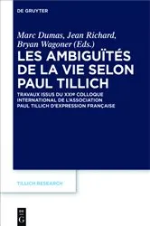 Book cover of Les ambiguïtés de la vie selon Paul Tillich by Marc Dumas