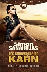 Book cover of Les Chroniques de Karn, T2 : Seuls les dieux by Simon Sanahujas