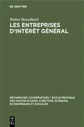 Book cover of Les entreprises d’intérêt général by Walter Hesselbach